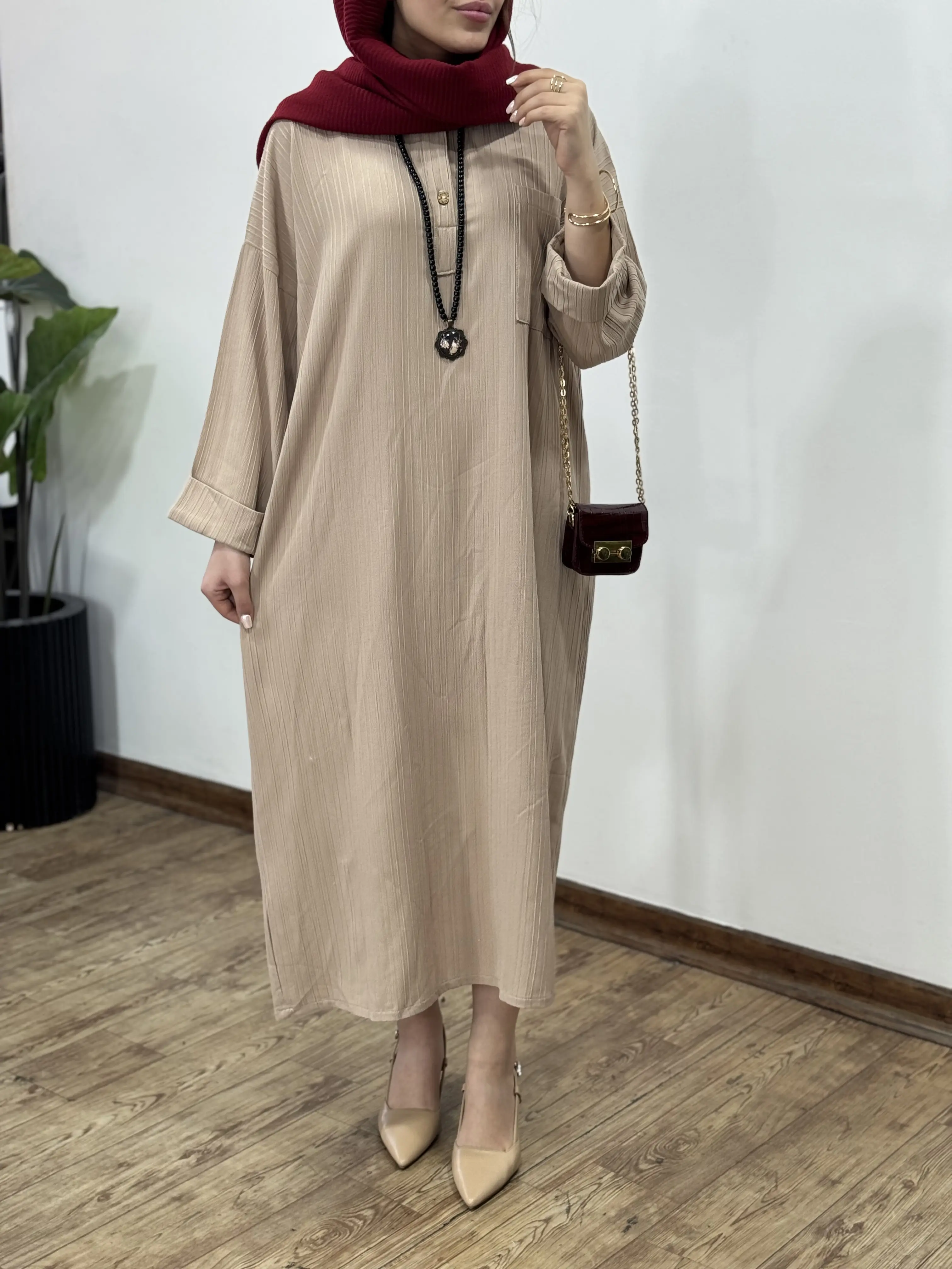 پیراهن مانتویی سیما(ایراددار)